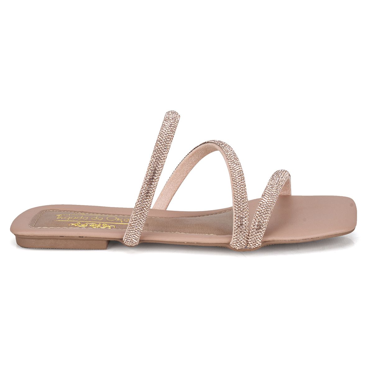 Sandália Rasteira Nude