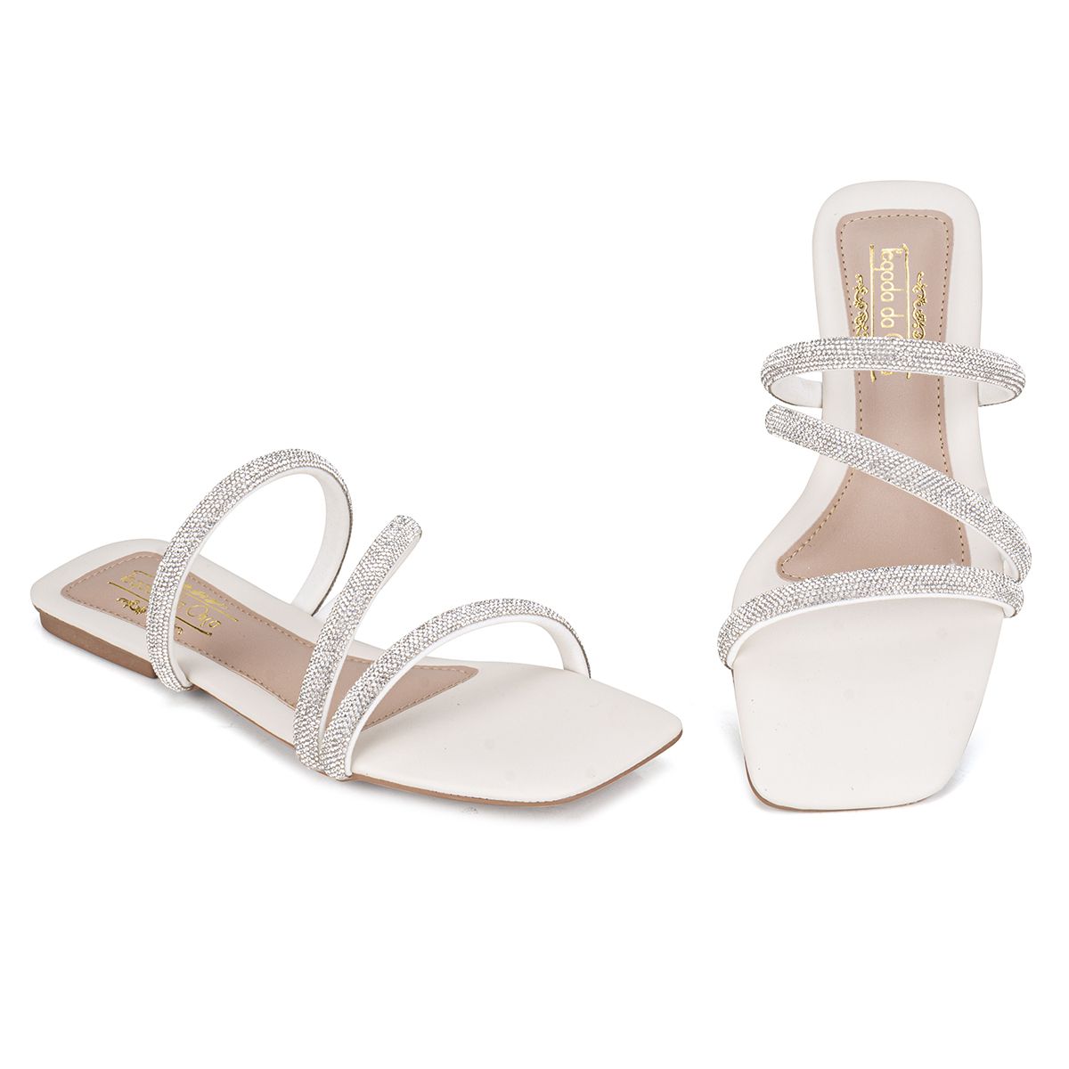 Sandália Rasteira Off-White