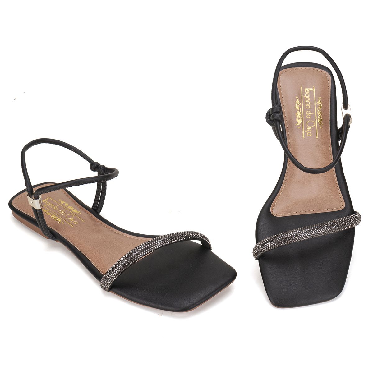 Sandália Rasteira Preto