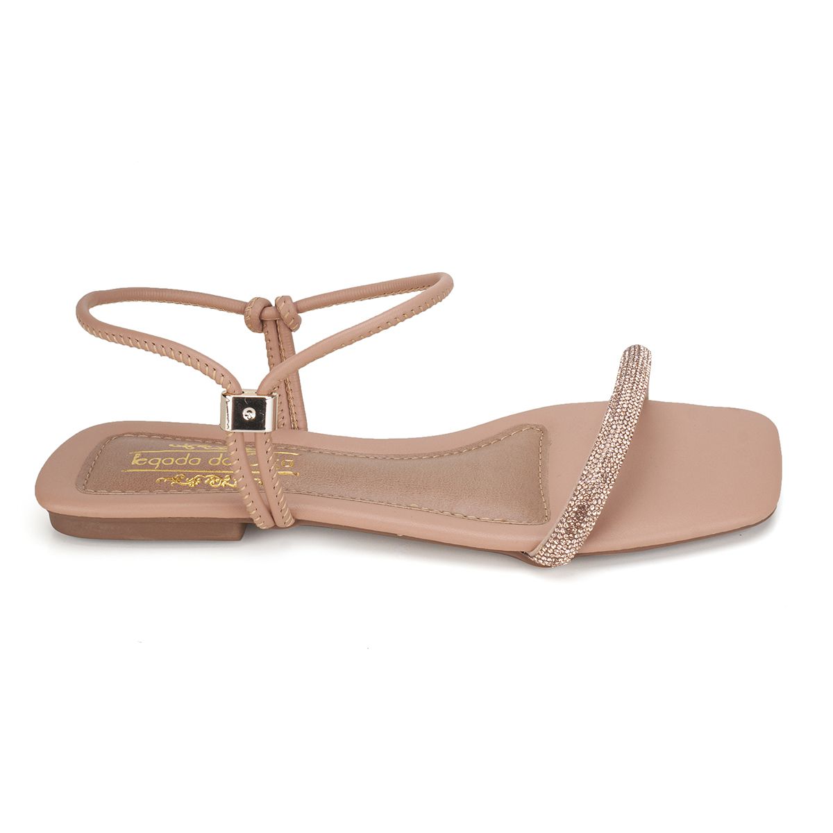 Sandália Rasteira Nude