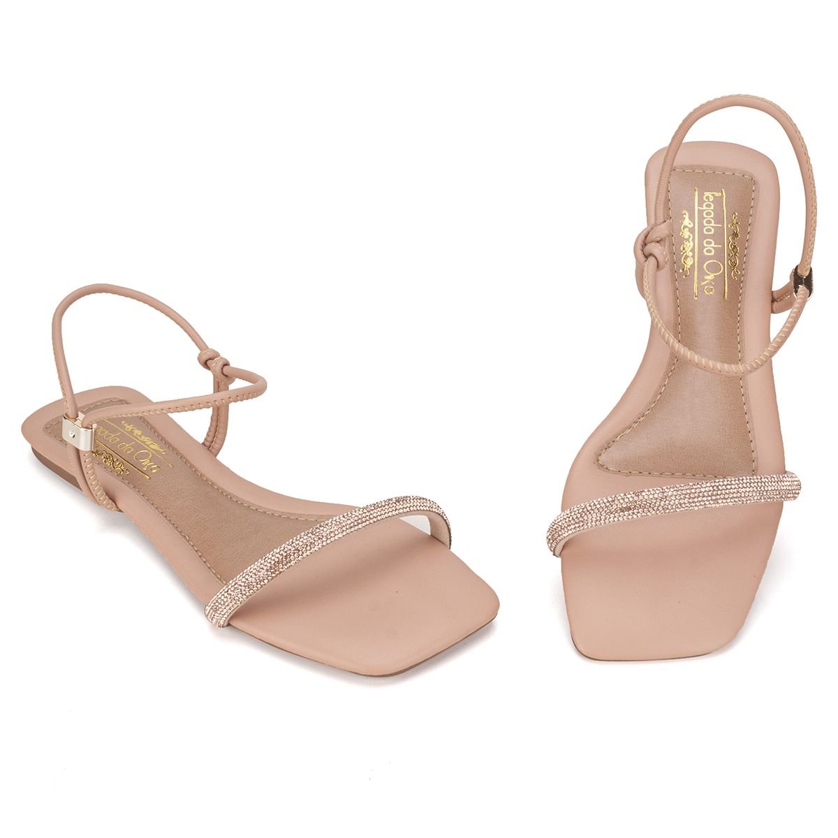 Sandália Rasteira Nude