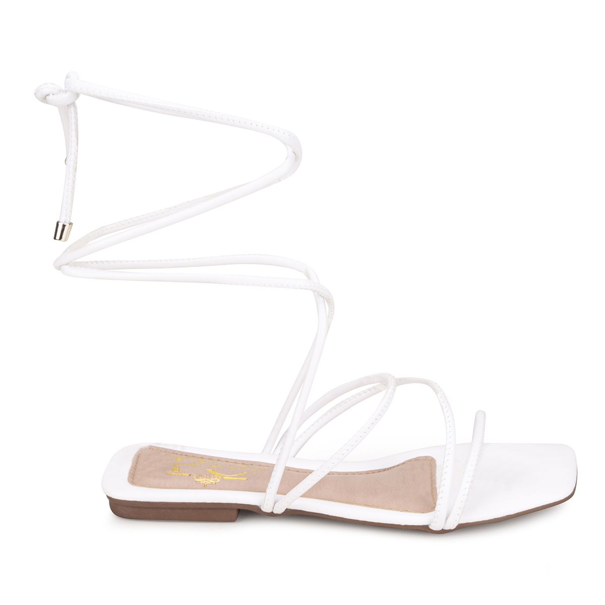 Sandália Rasteira Branco