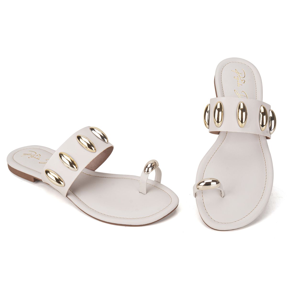 Sandália Rasteira Off-White