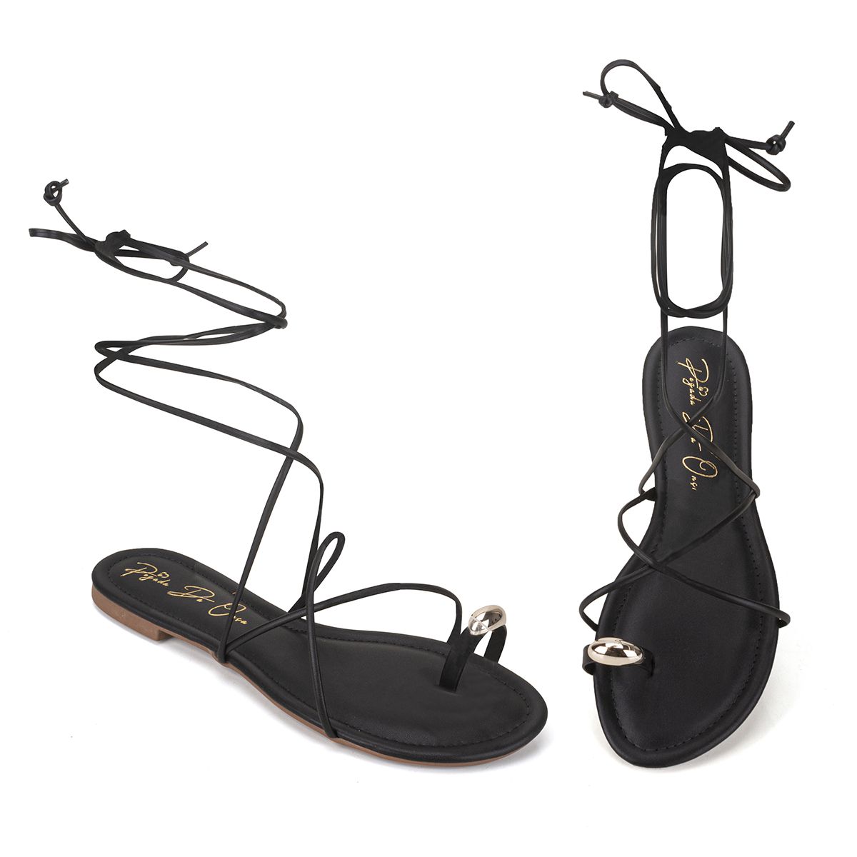 Sandália Rasteira Preto