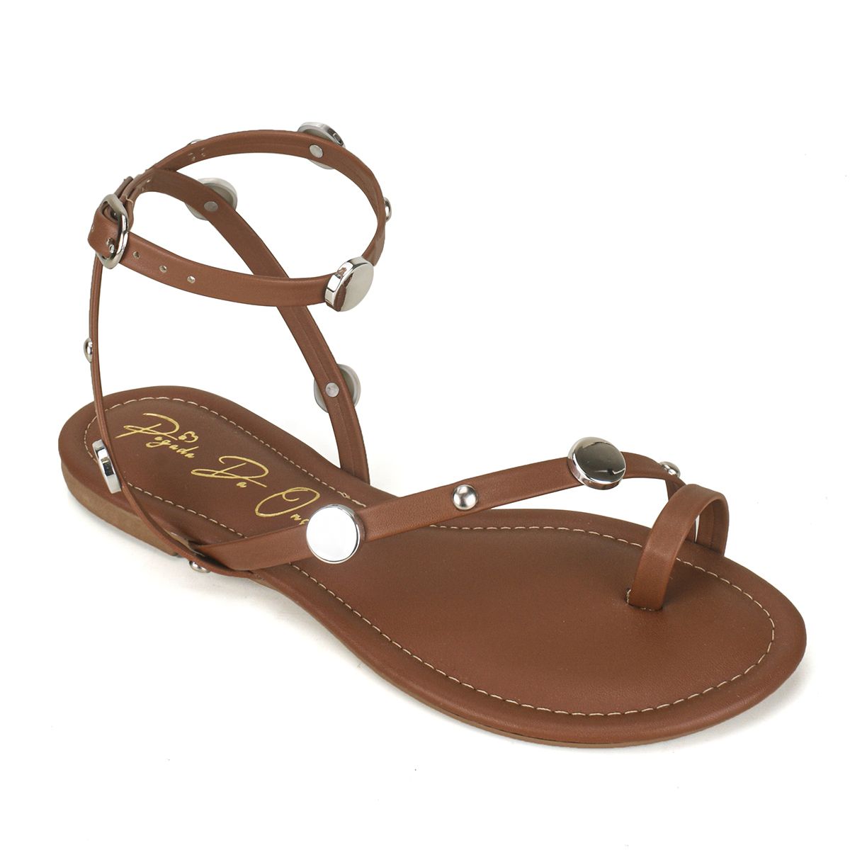 Sandália Rasteira Caramelo