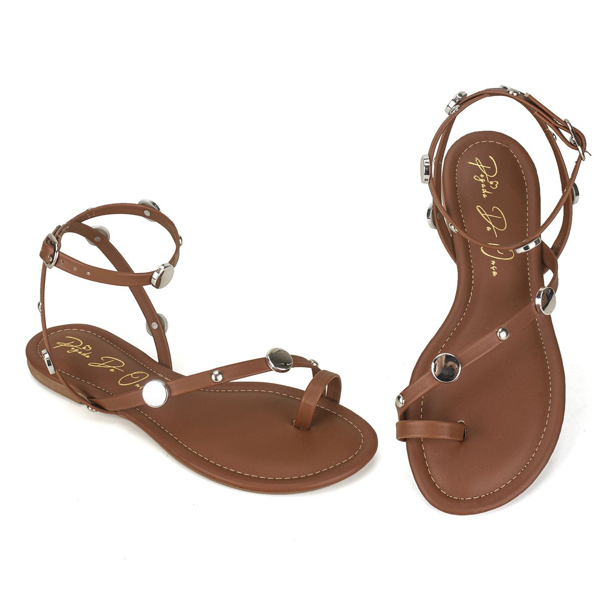 Sandália Rasteira Caramelo