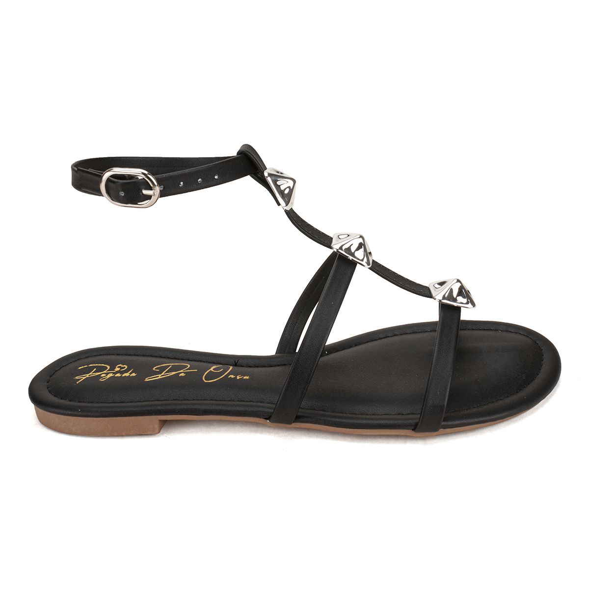 Sandália Rasteira Preta