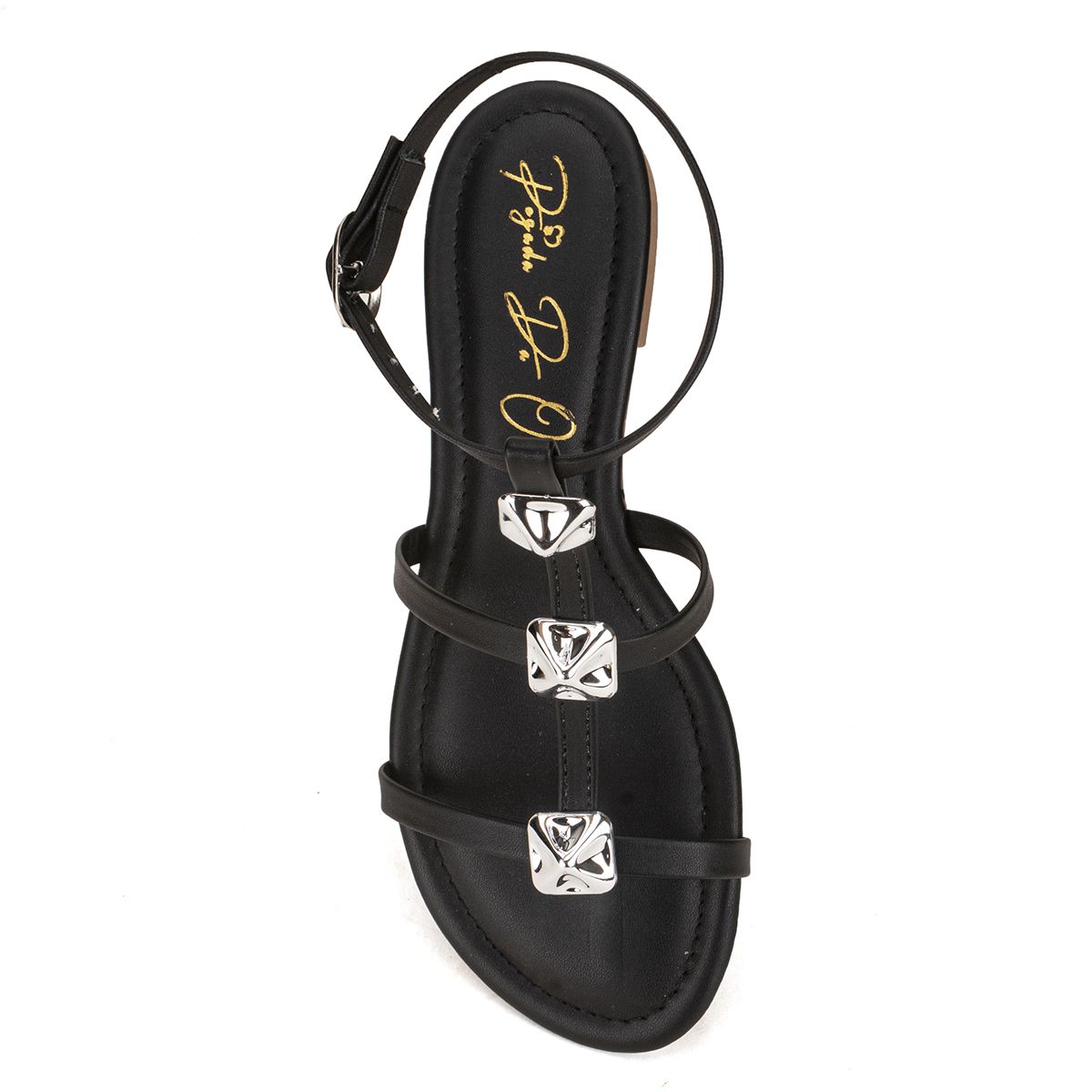 Sandália Rasteira Preta