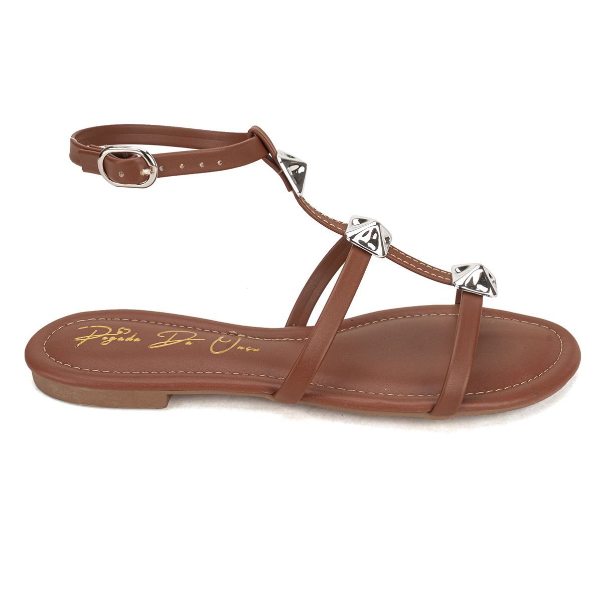 Sandália Rasteira Caramelo