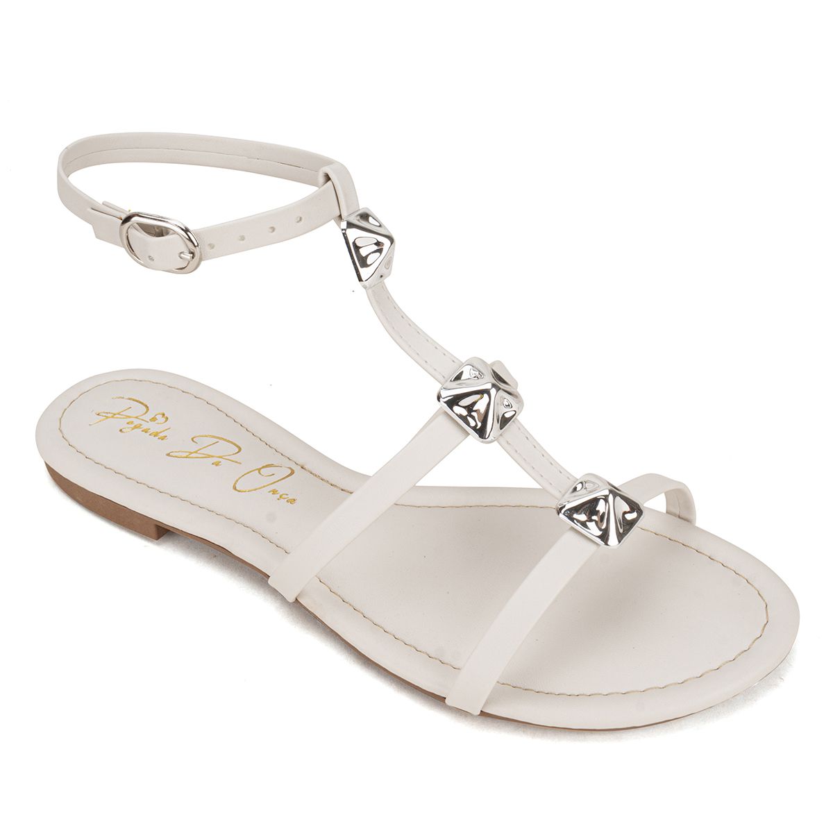 Sandália Rasteira Off-White 