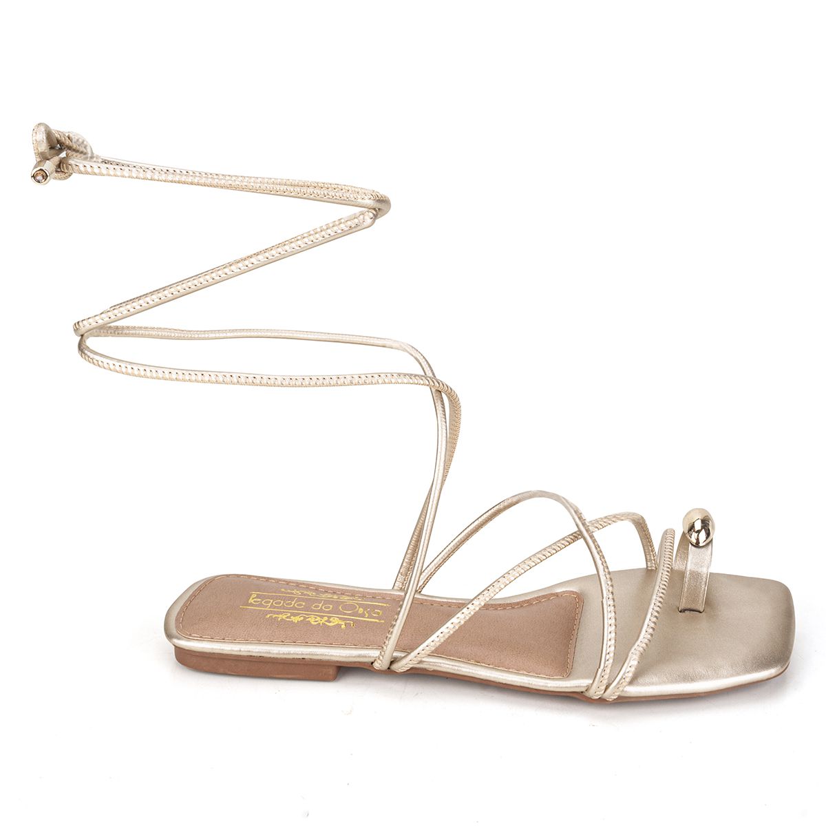 Sandália Rasteira Ouro