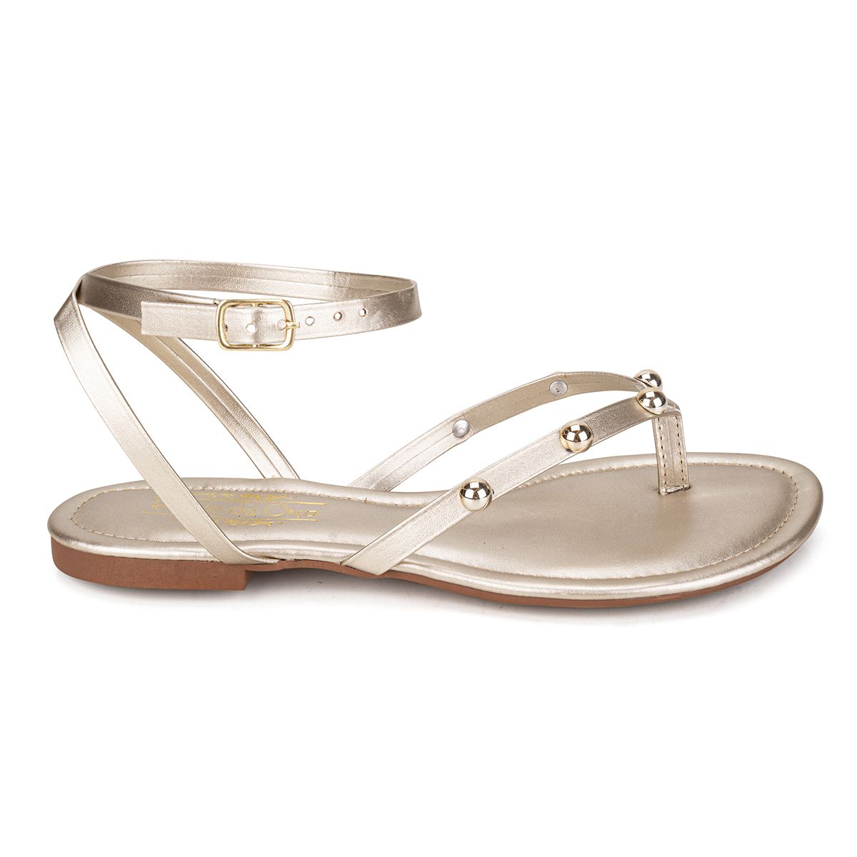 Sandália Rasteira Ouro