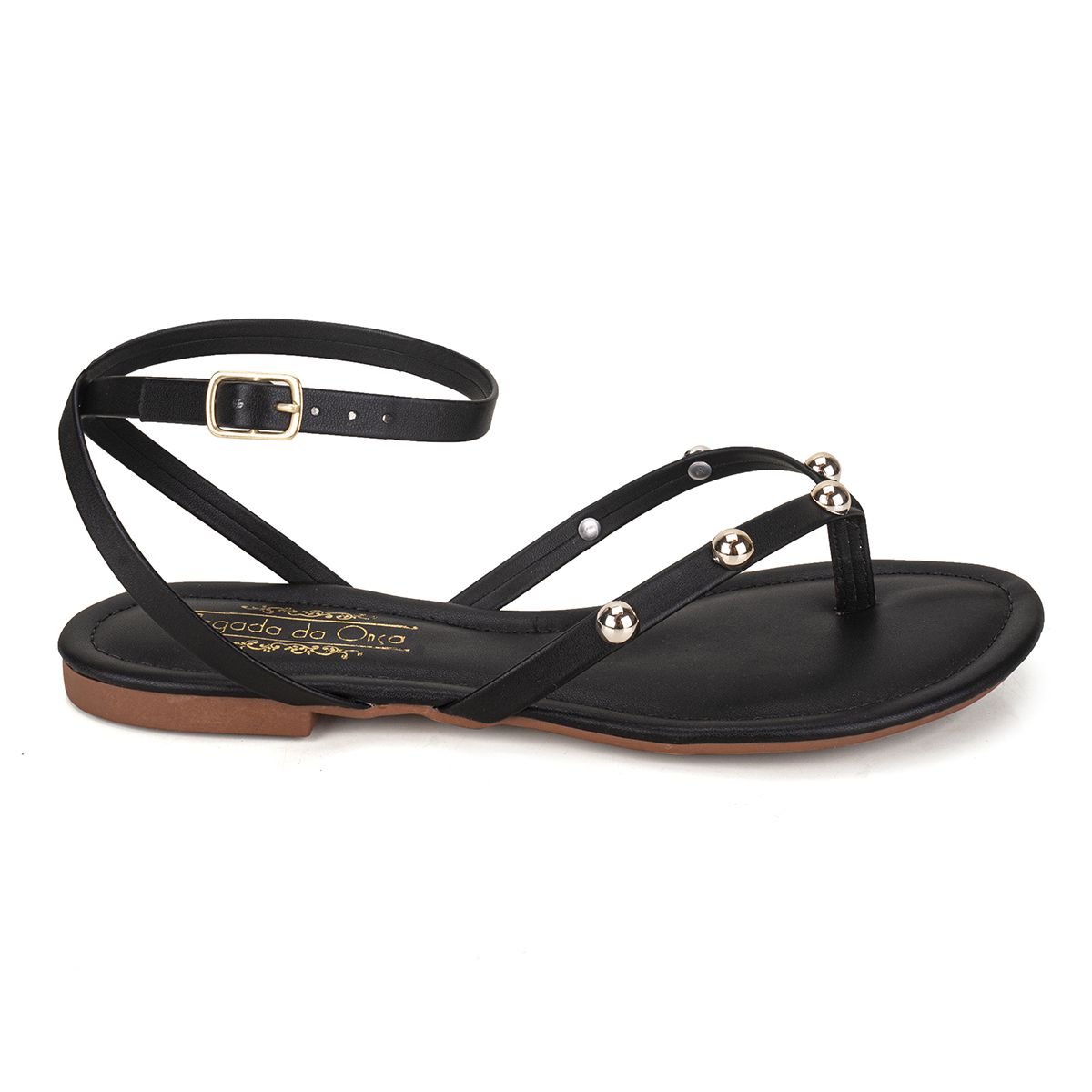 Sandália Rasteira Preto
