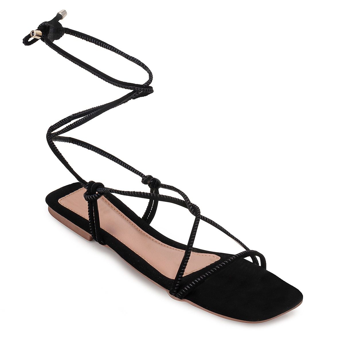 Sandália Rasteira Preta 