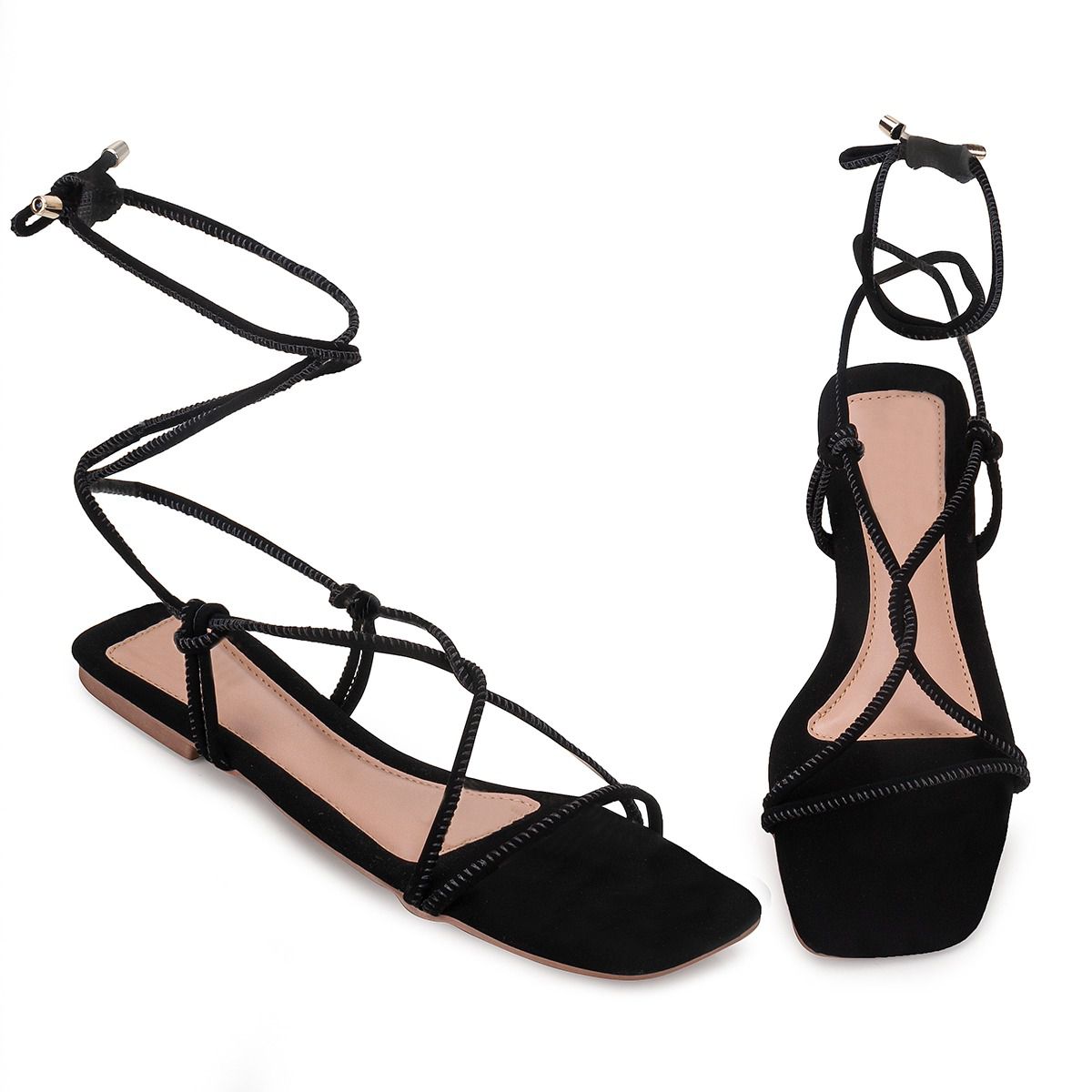 Sandália Rasteira Preta 