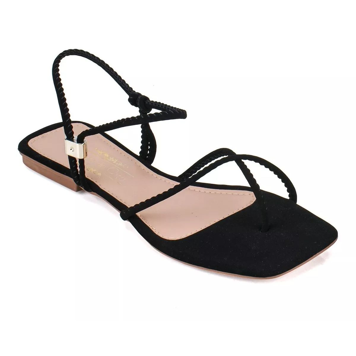 Sandália Rasteira Preto