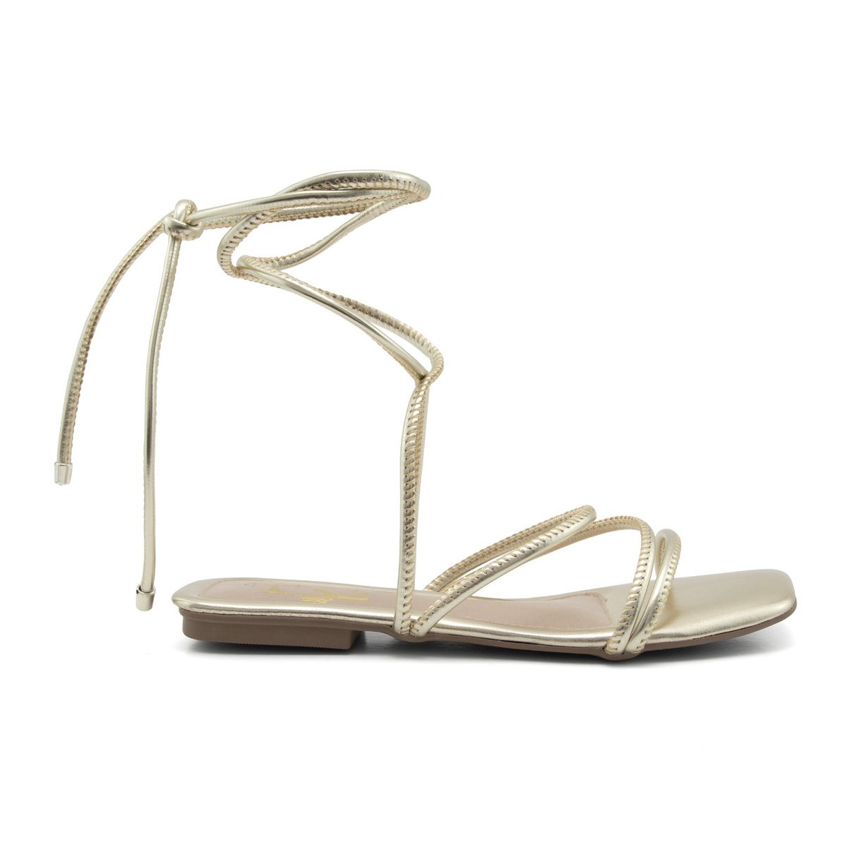 Sandália Rasteira Dourado