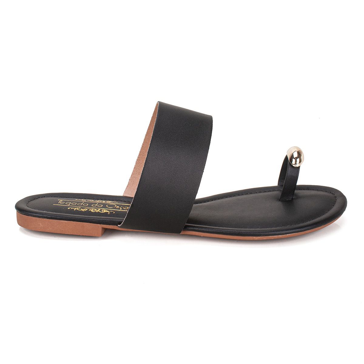 Sandália Rasteira Preto