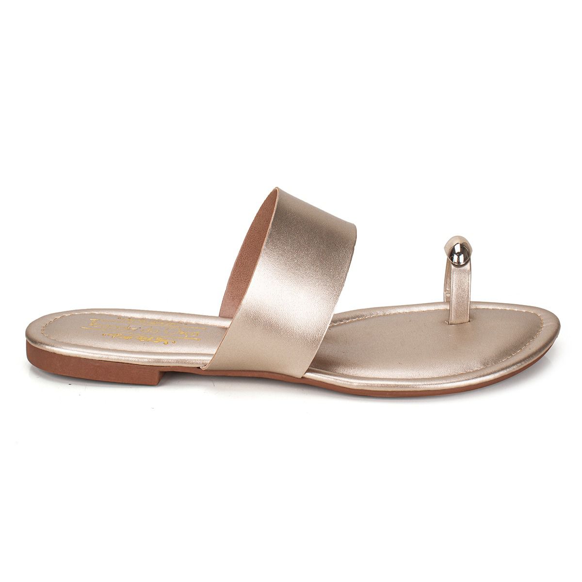 Sandália Rasteira Dourado