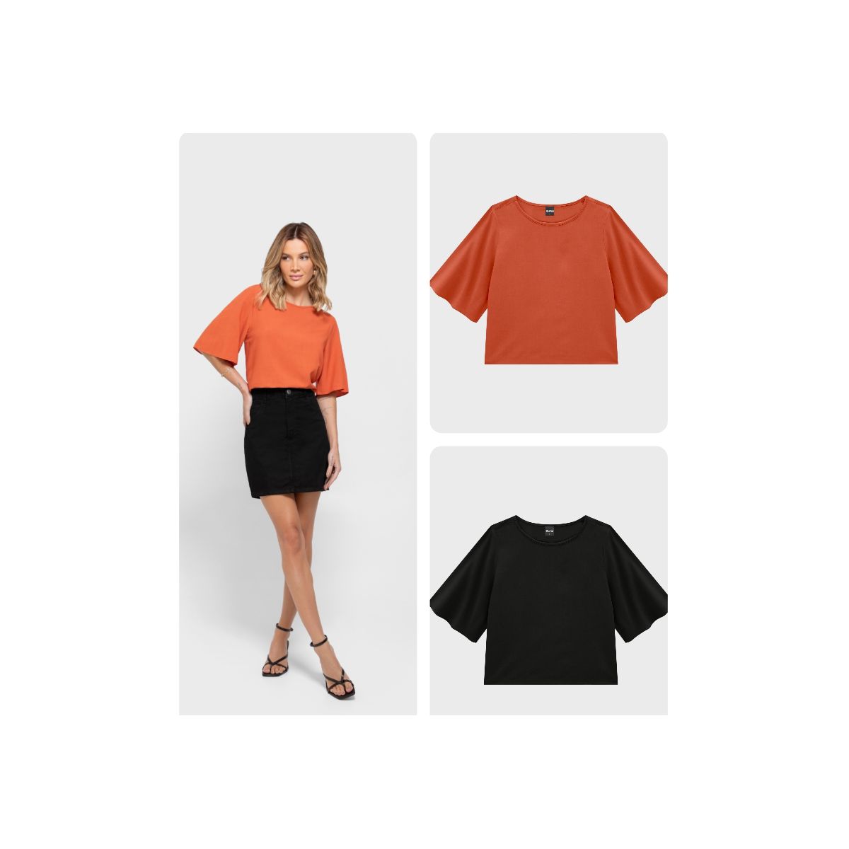 Blusa Manga Em Viscose - ENFIM - Fátima Modas