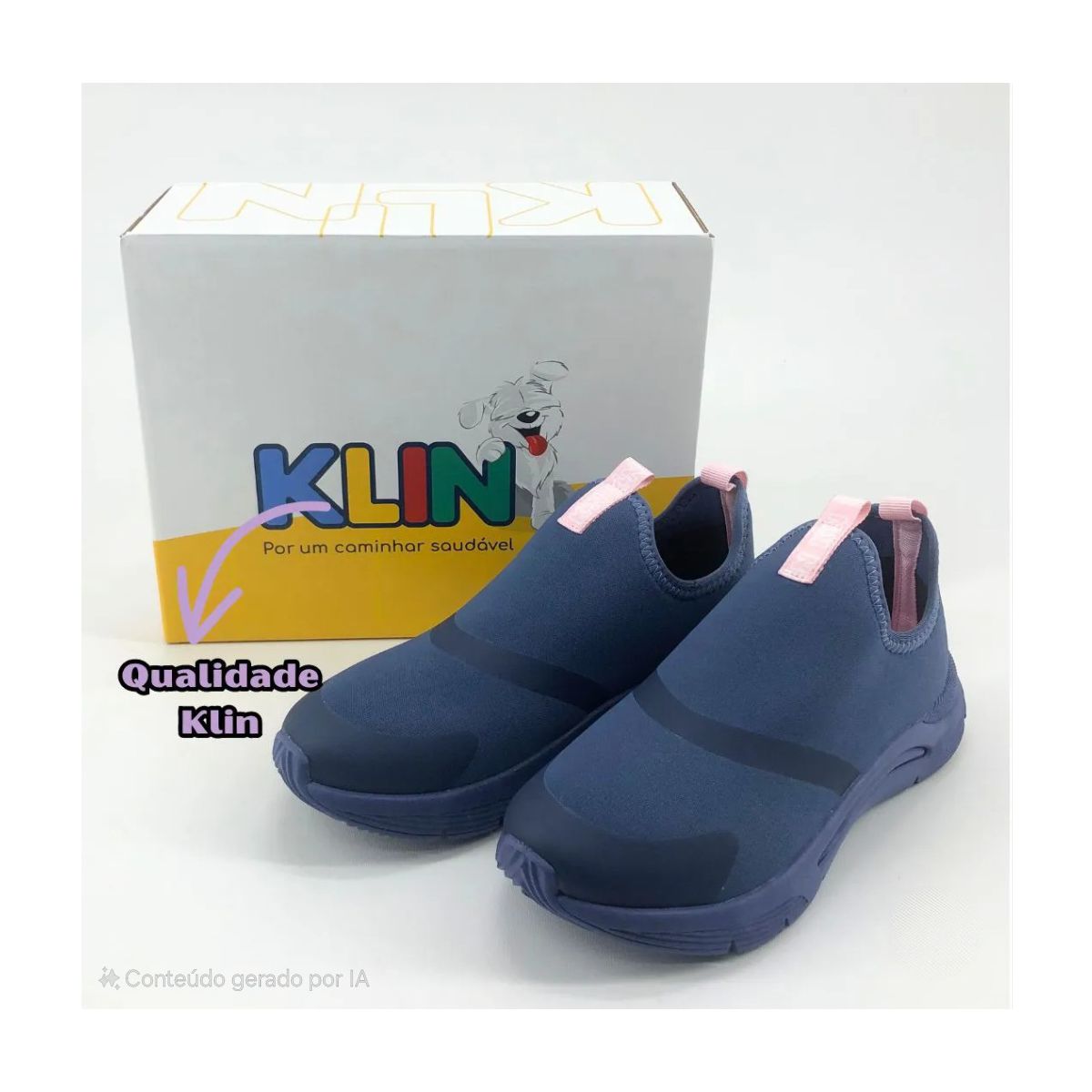 Tênis Infantil Menina Facil Calce Neoprene- Klin - Fátima Modas