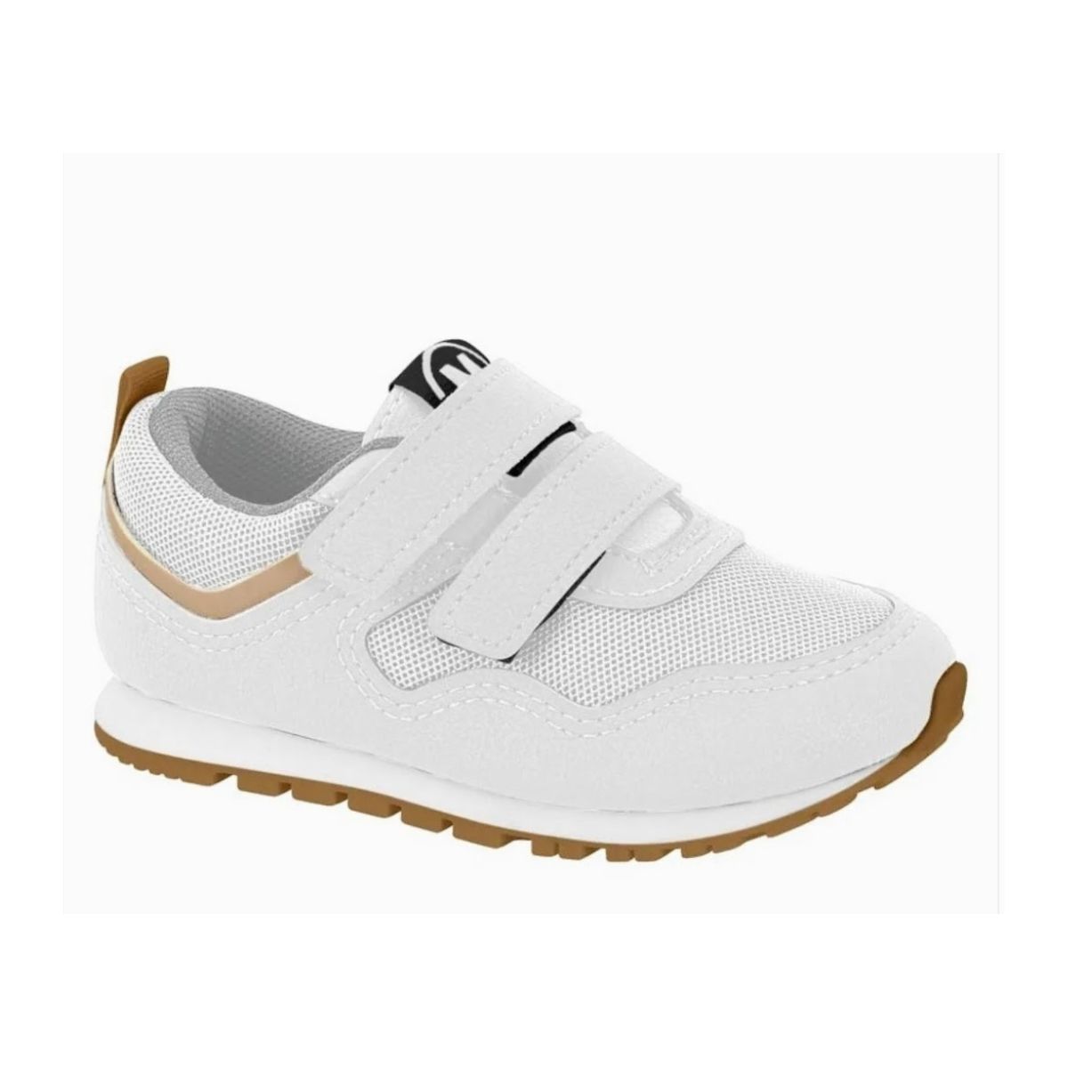 Sapatênis Molekinho Branco com Velcro Masculino - Fátima Modas