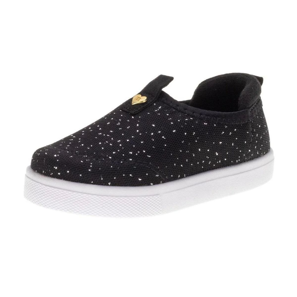 Tênis Infantil Baby Slip On Molekinha - Preto - Fátima Modas