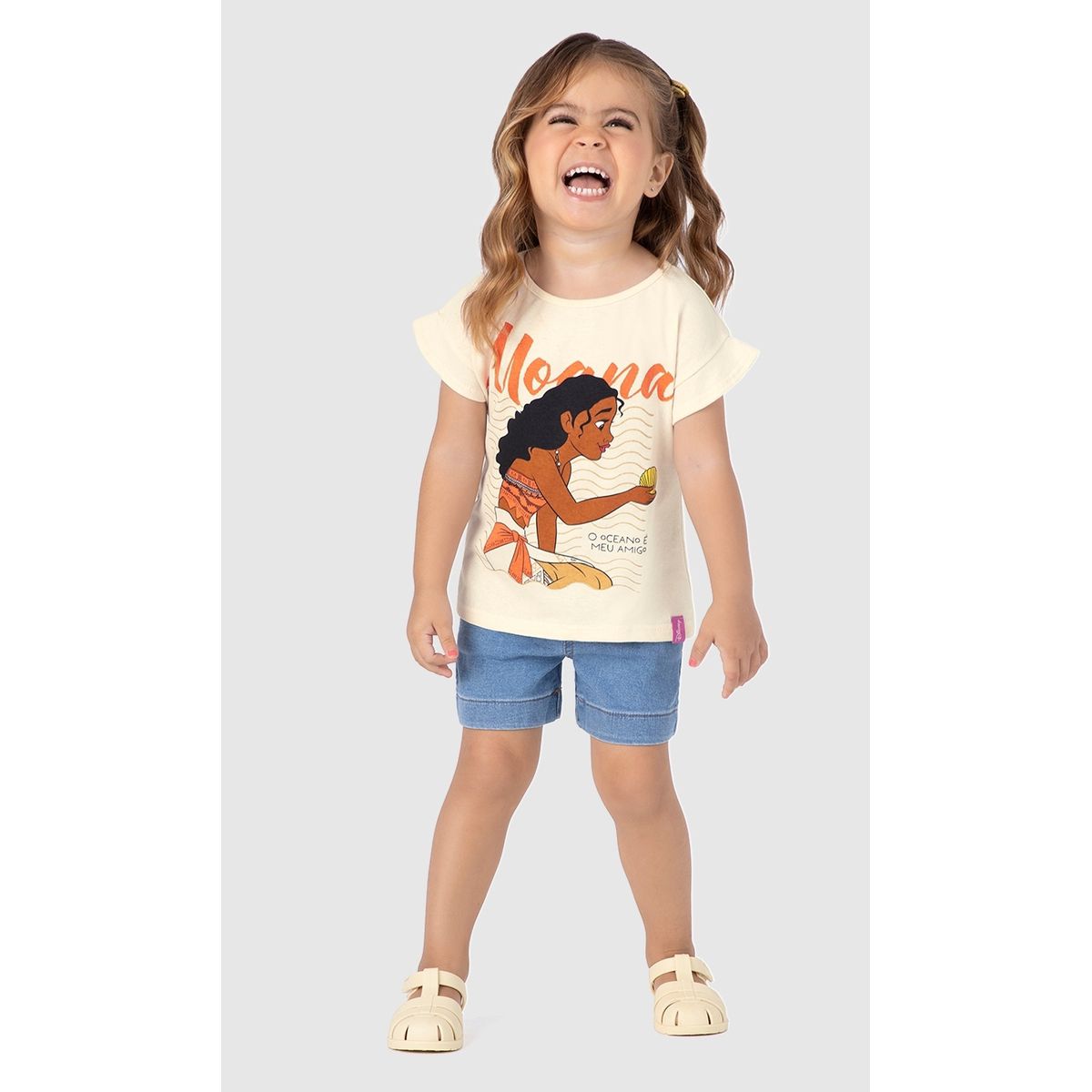 Blusa Infantil Menina Princesa Moana Disney Moana ... - Fátima Modas