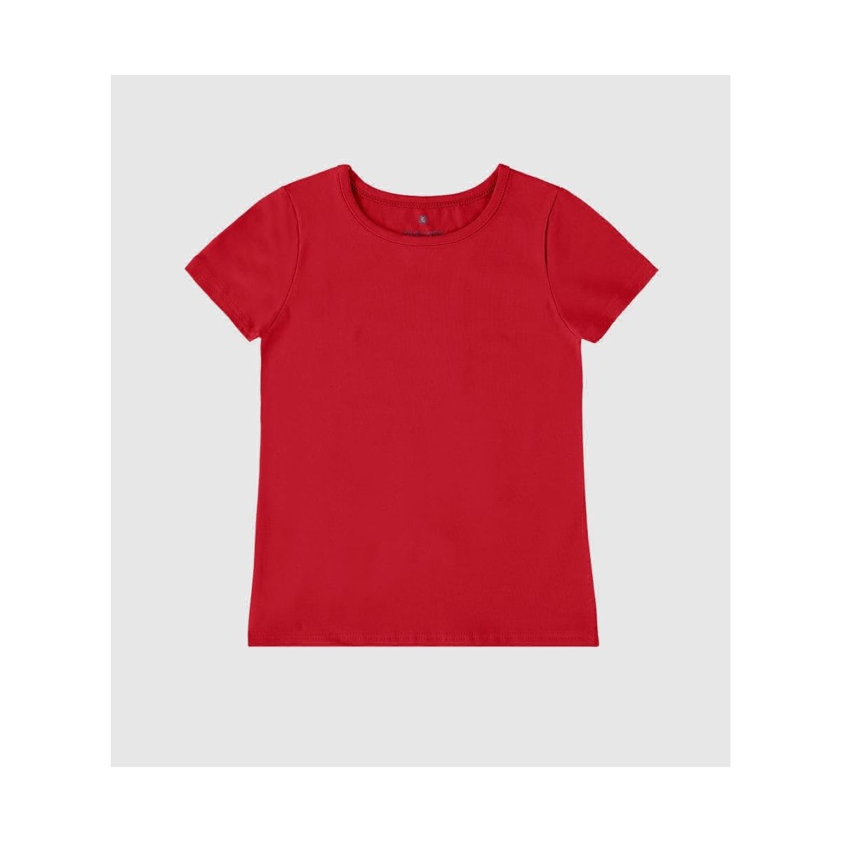 Blusa Infantil Menina Decote Redondo Vermelha Malw... - Fátima Modas