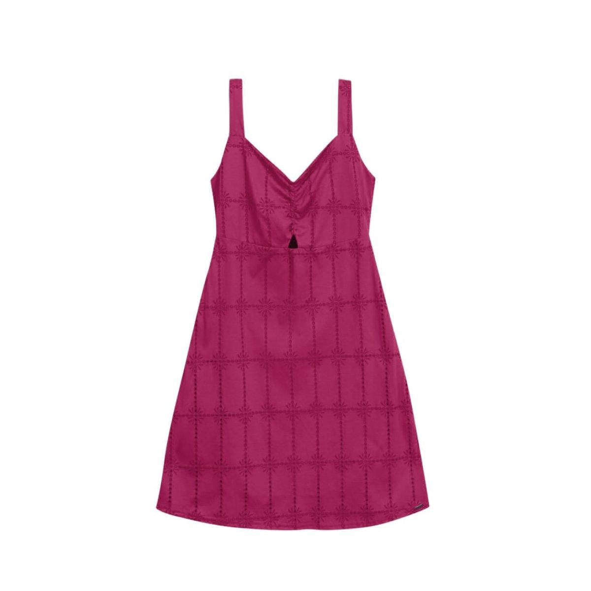 Vestido Feminino Em Algodão Marialícia Rosa - Fátima Modas