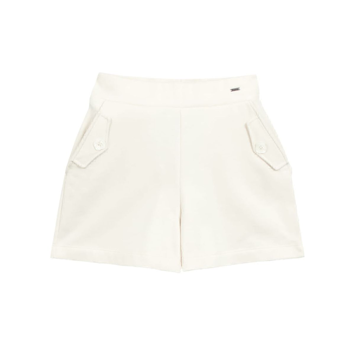 Short Feminino Em Moletom Marialícia Off-Whitte - Fátima Modas