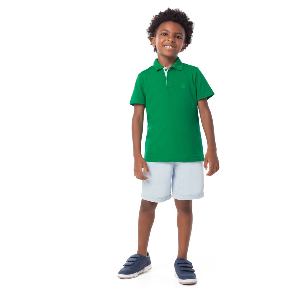 CONJUNTO POLO INFANTIL - MASCULINO -VERDE - MALWEE - Fátima Modas