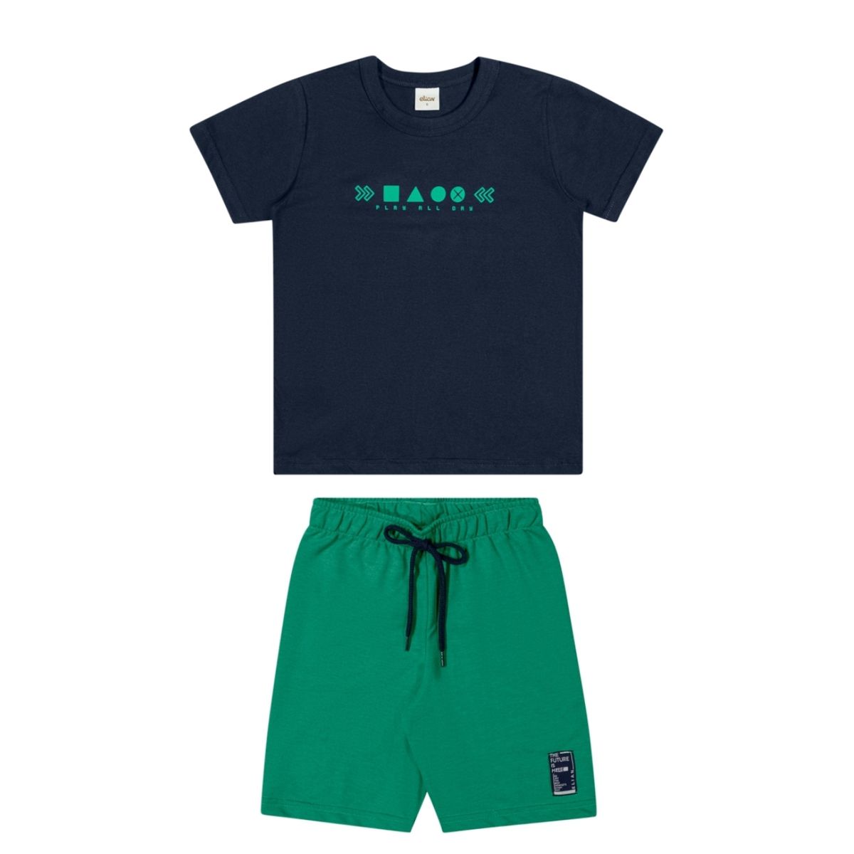 Conjunto Infantil Menino Play Elian Azul - Fátima Modas