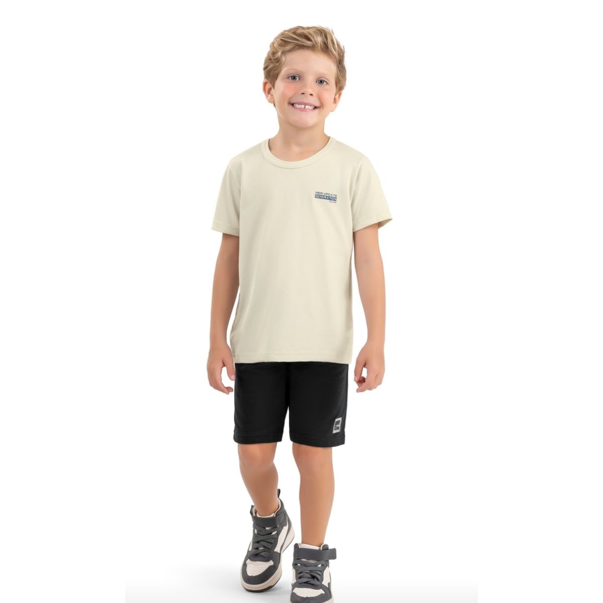 Conjunto Infantil Menino Estampado Elian - Fátima Modas