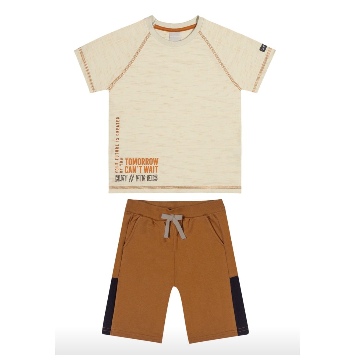 Conjunto Infantil Menino Tomorrow Can't Wait Color... - Fátima Modas
