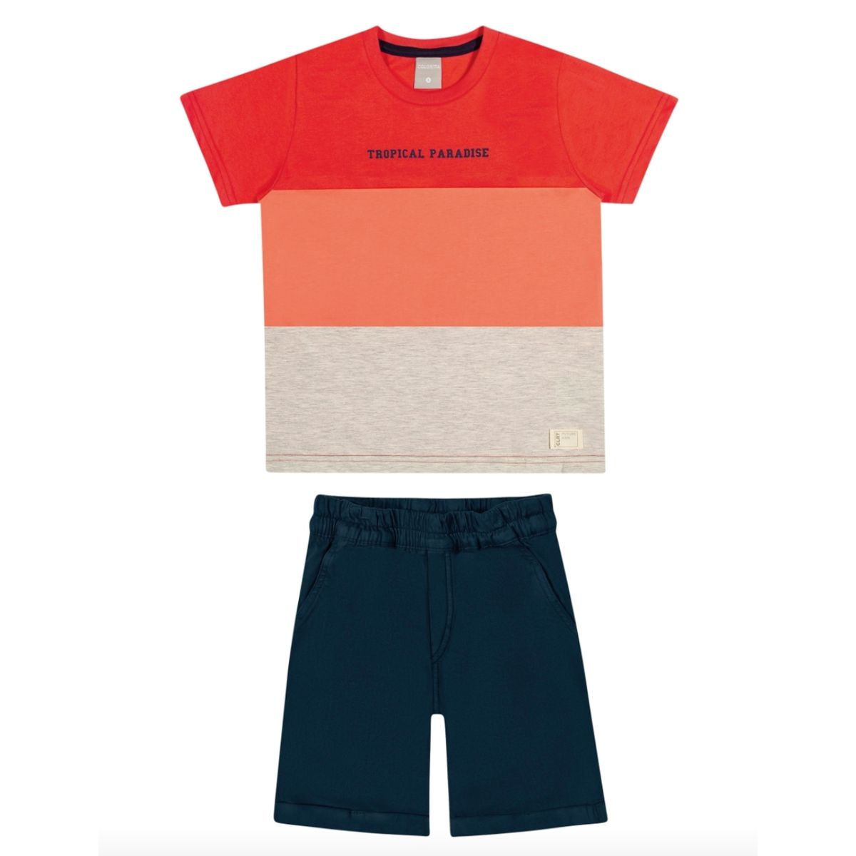 Conjunto Infantil 2pçs Manga Curta Colorittá Tropi... - Fátima Modas