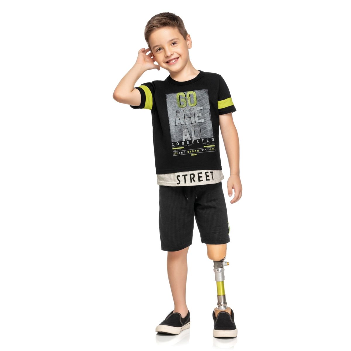 Conjunto Infantil Menino Verão Street Elian - Fátima Modas