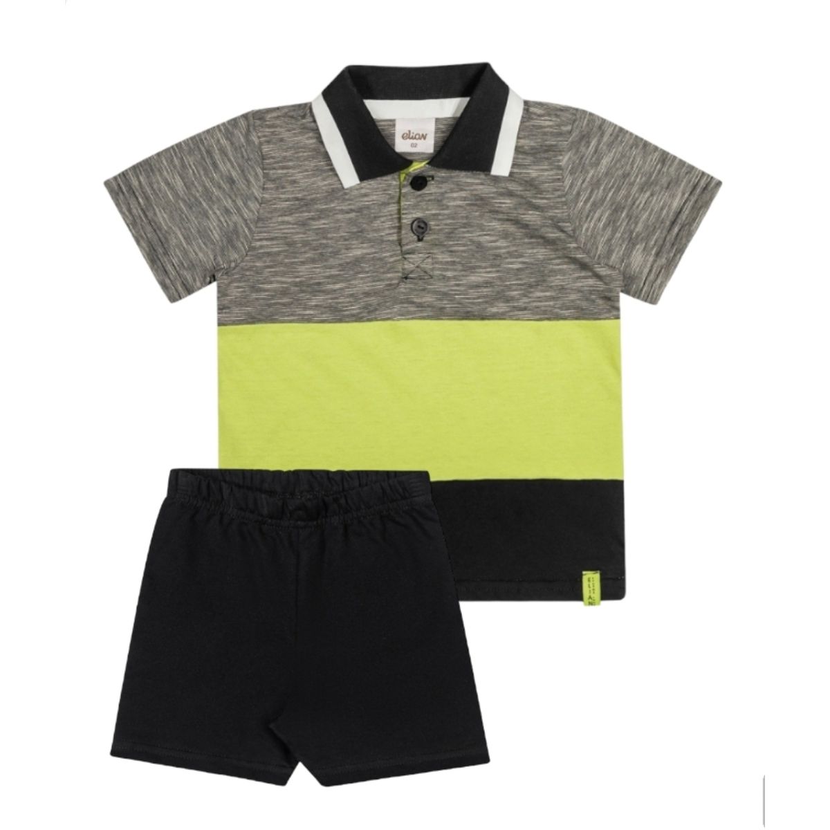 Conjunto Masculino 221352 Polo Rajada e Bermuda Mo... - Fátima Modas