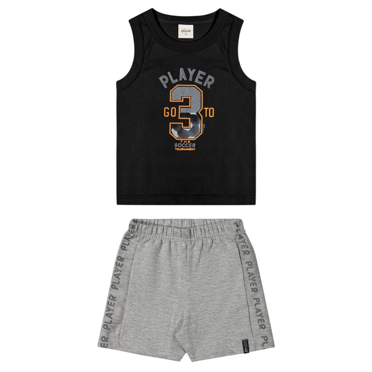 Conjunto Infantil Elian Regata Estampa Player - Fátima Modas