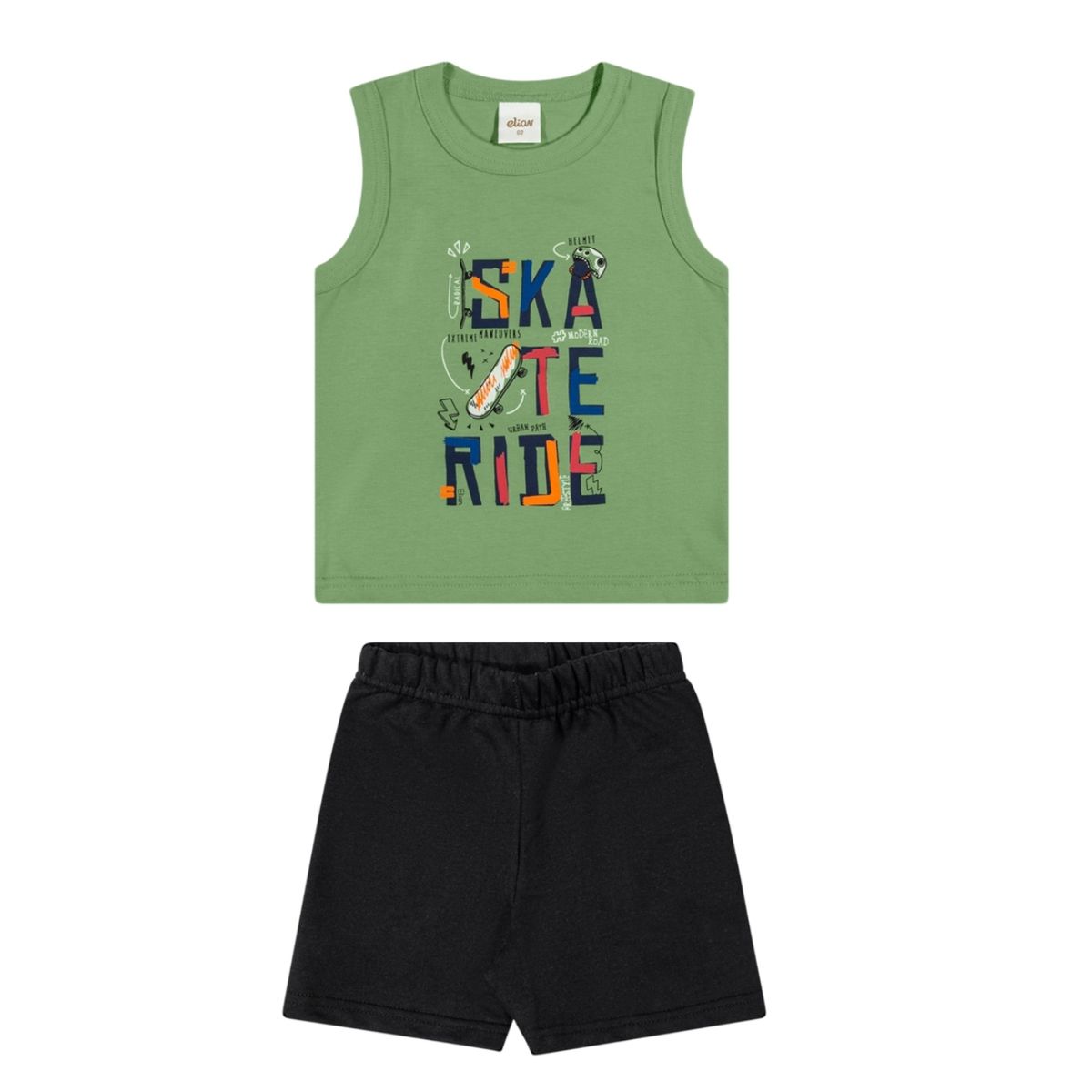 Conjunto Regata Play Verde Elian - Fátima Modas