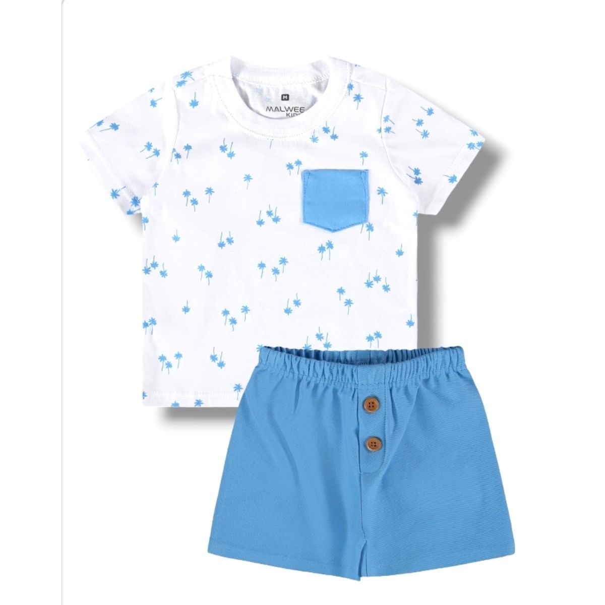 Conjunto Verão Menino Infantil Malwee Camiseta Est... - Fátima Modas