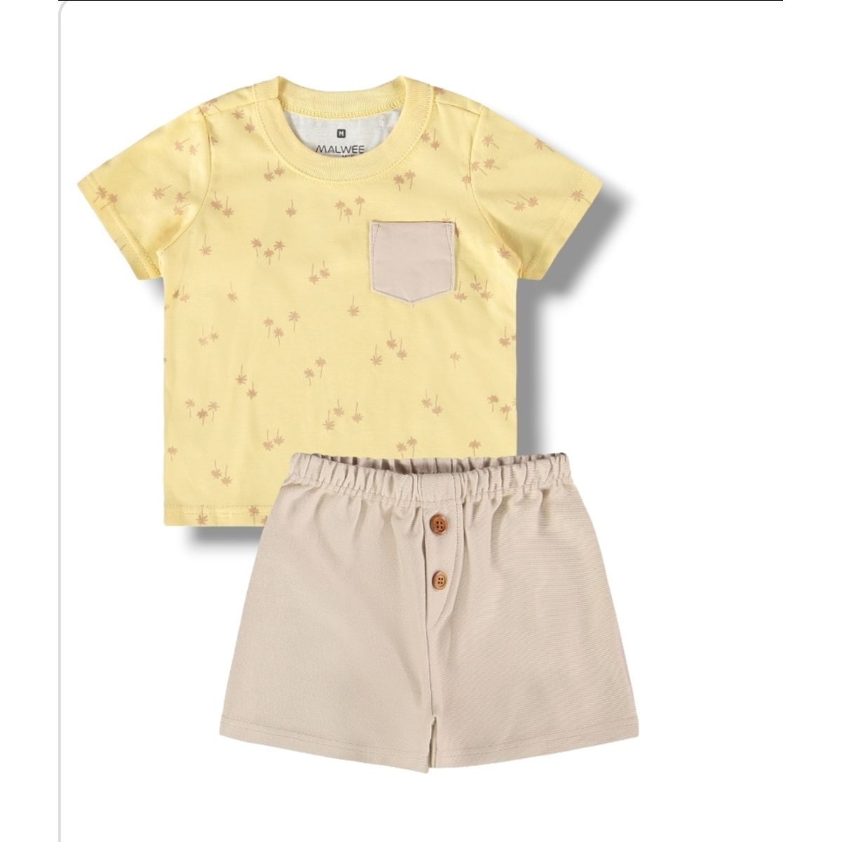 Conjunto Verão Menino Infantil Malwee Camiseta Est... - Fátima Modas