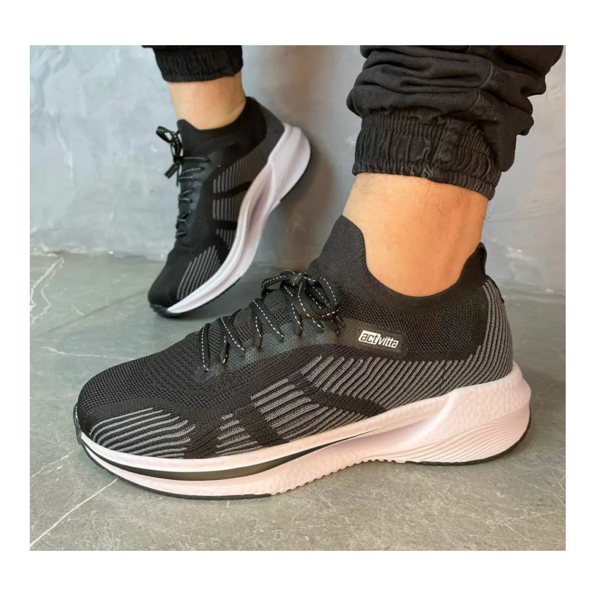 TENIS MASCULINO ACTVITTA ESPORTIVO KNIT 4927.202 T... - Fátima Modas