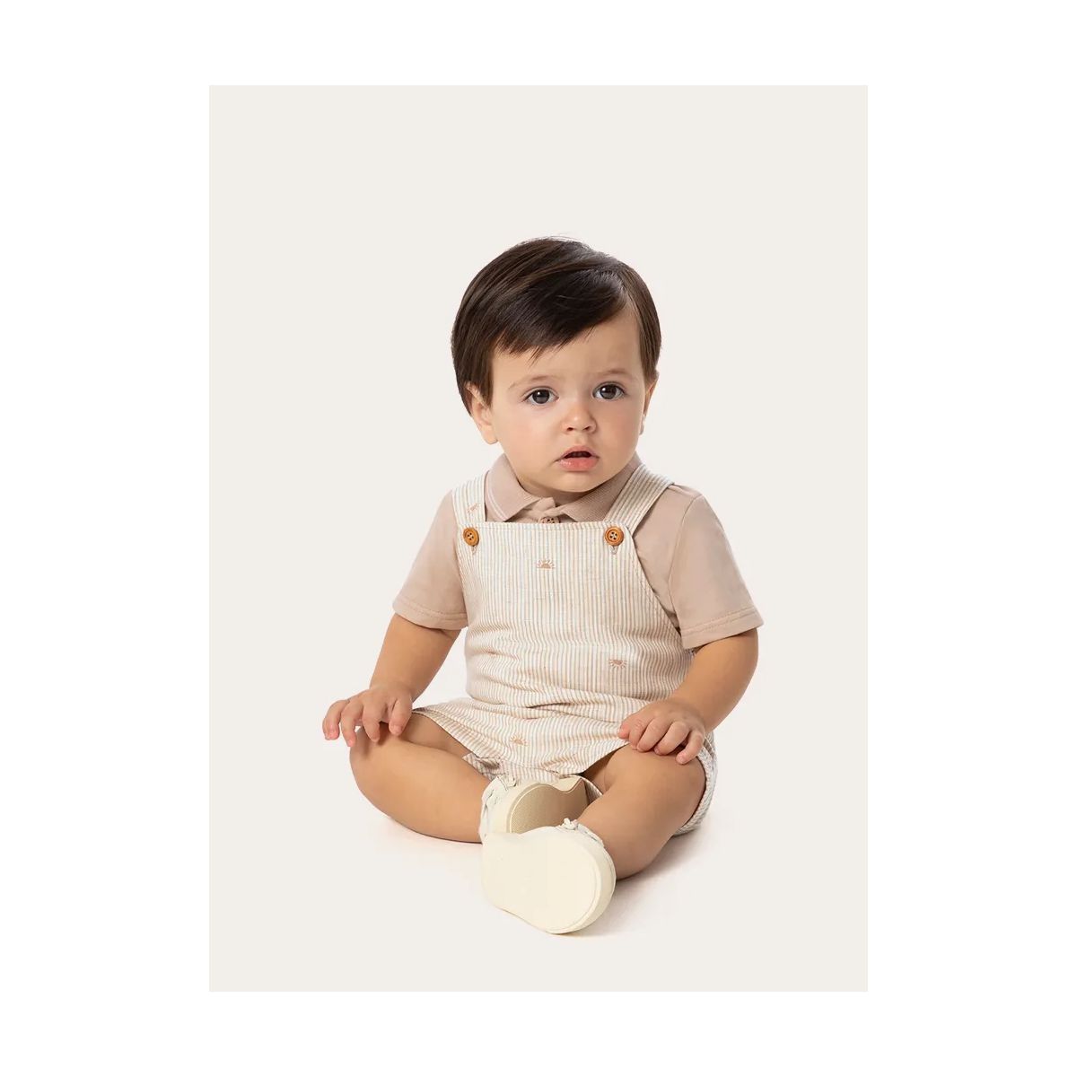 Conjunto Infantil Menino Camiseta e Macacão Viscol... - Fátima Modas