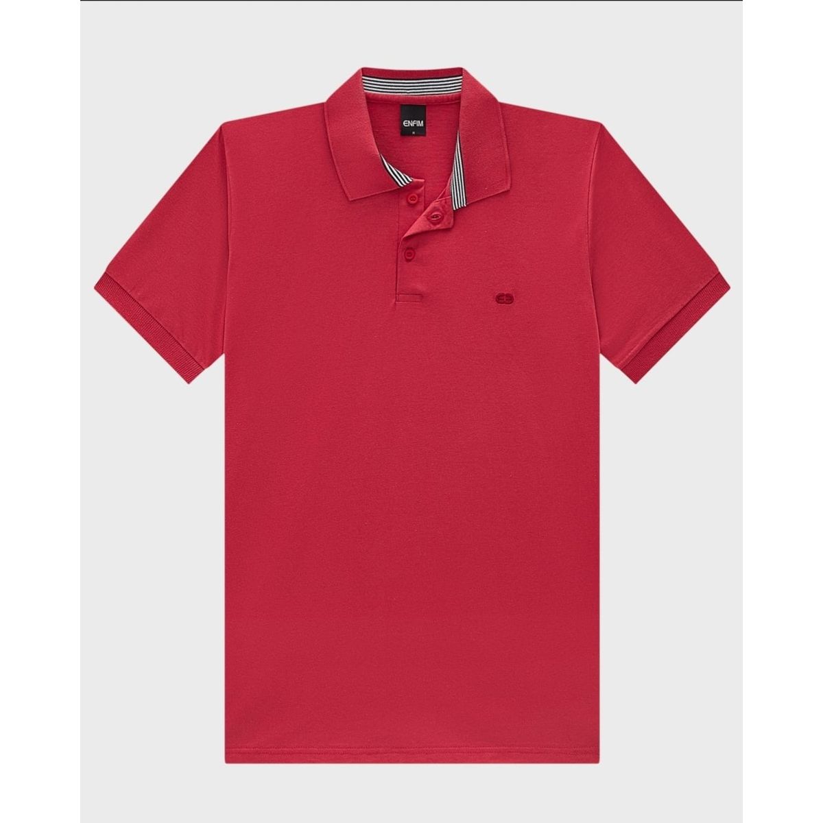 Camisa Polo Masculina Regular Em Malha Comfy - ENF... - Fátima Modas