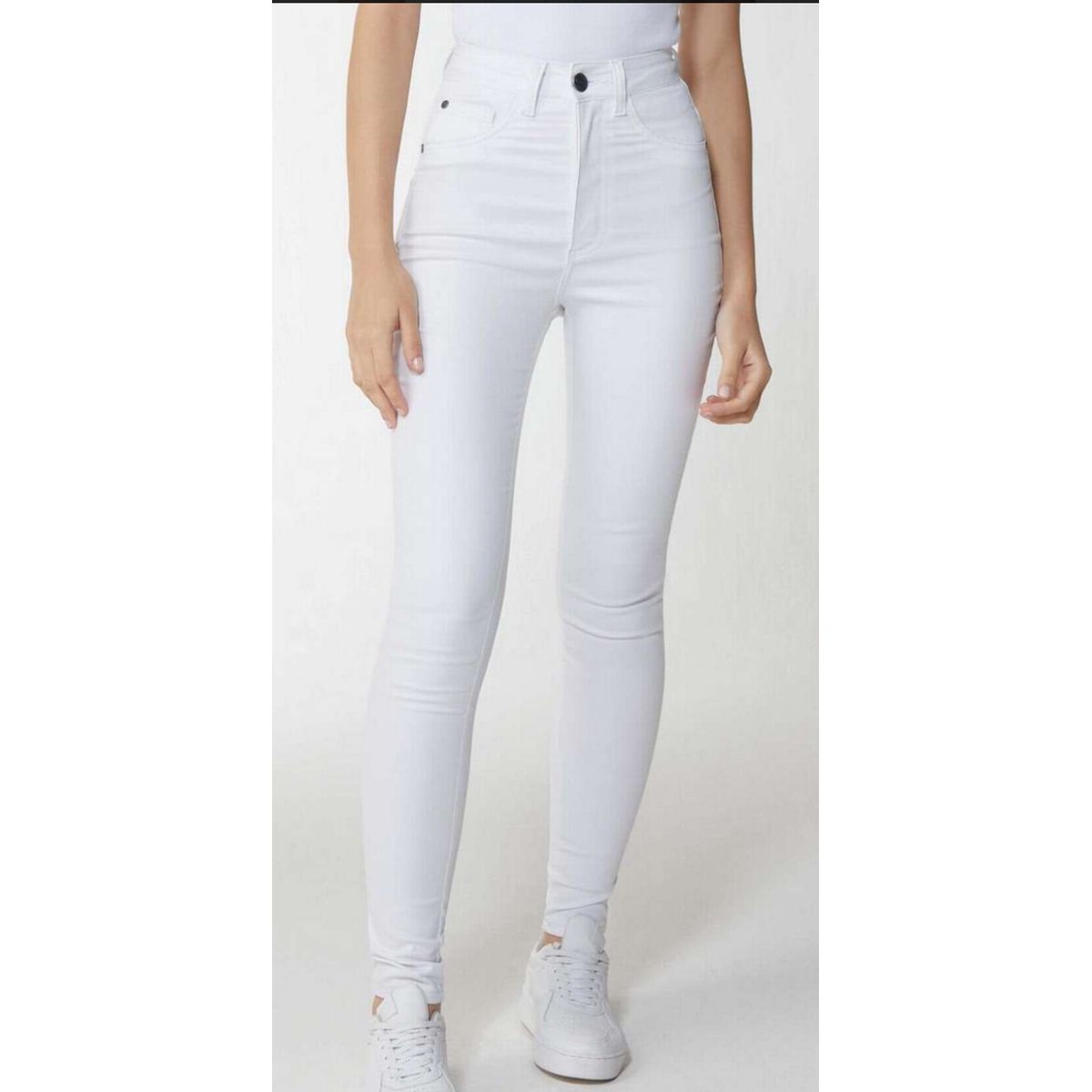 Enfim - Calça Feminina Super Skinny Enfim-Branco - Fátima Modas