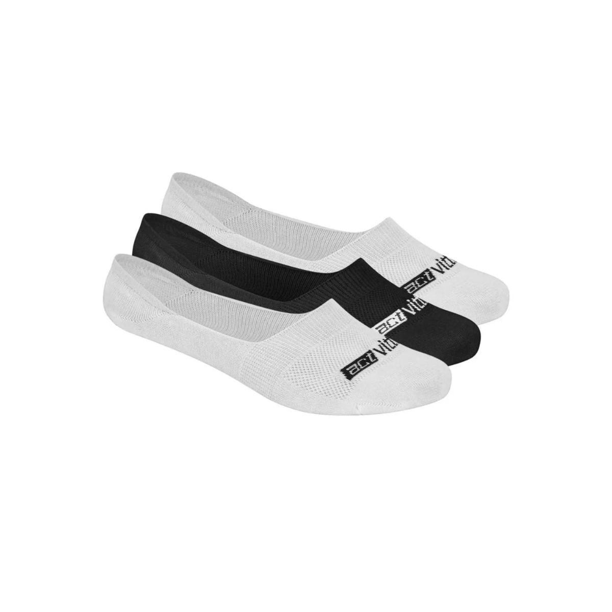 Meia Casual Sapatilha Actvitta Kit C/3 Pares Mista - Fátima Modas