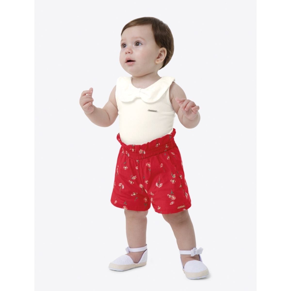 Conjunto Menina em Cotton Light e Tricoline Carinh... - Fátima Modas