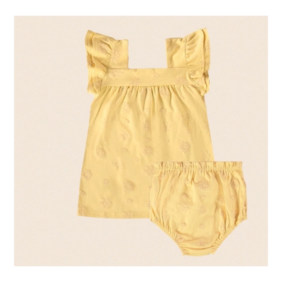 CONJUNTO MALWEE VESTIDO/CALCINHA Amarelo - Fátima Modas