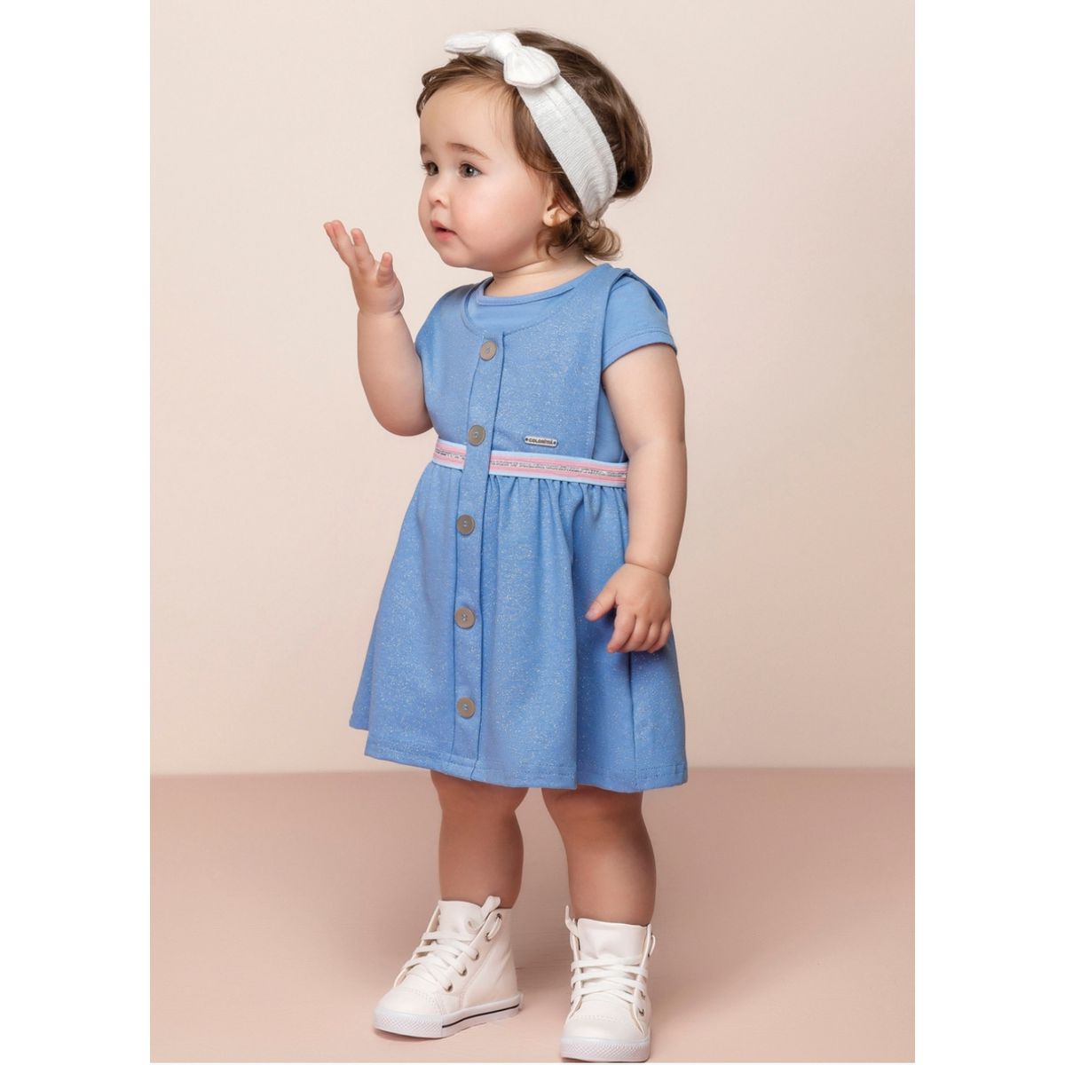 Vestido com blusa Coloritta Brilho - Fátima Modas